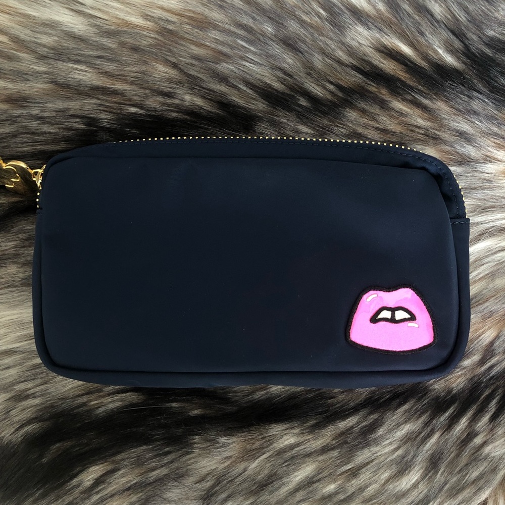Stoney Clover Lane Small Navy Nylon Pouch w/ Patch